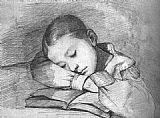 Gustave Courbet Portrait of Juliette Courbet as a Sleeping Child painting
